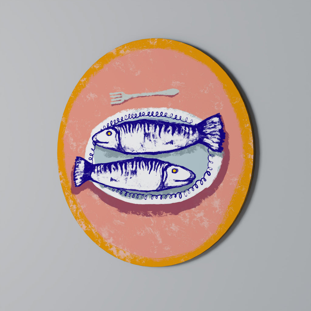 NJUT AV DIN MÅLTID Rund väggdekoration