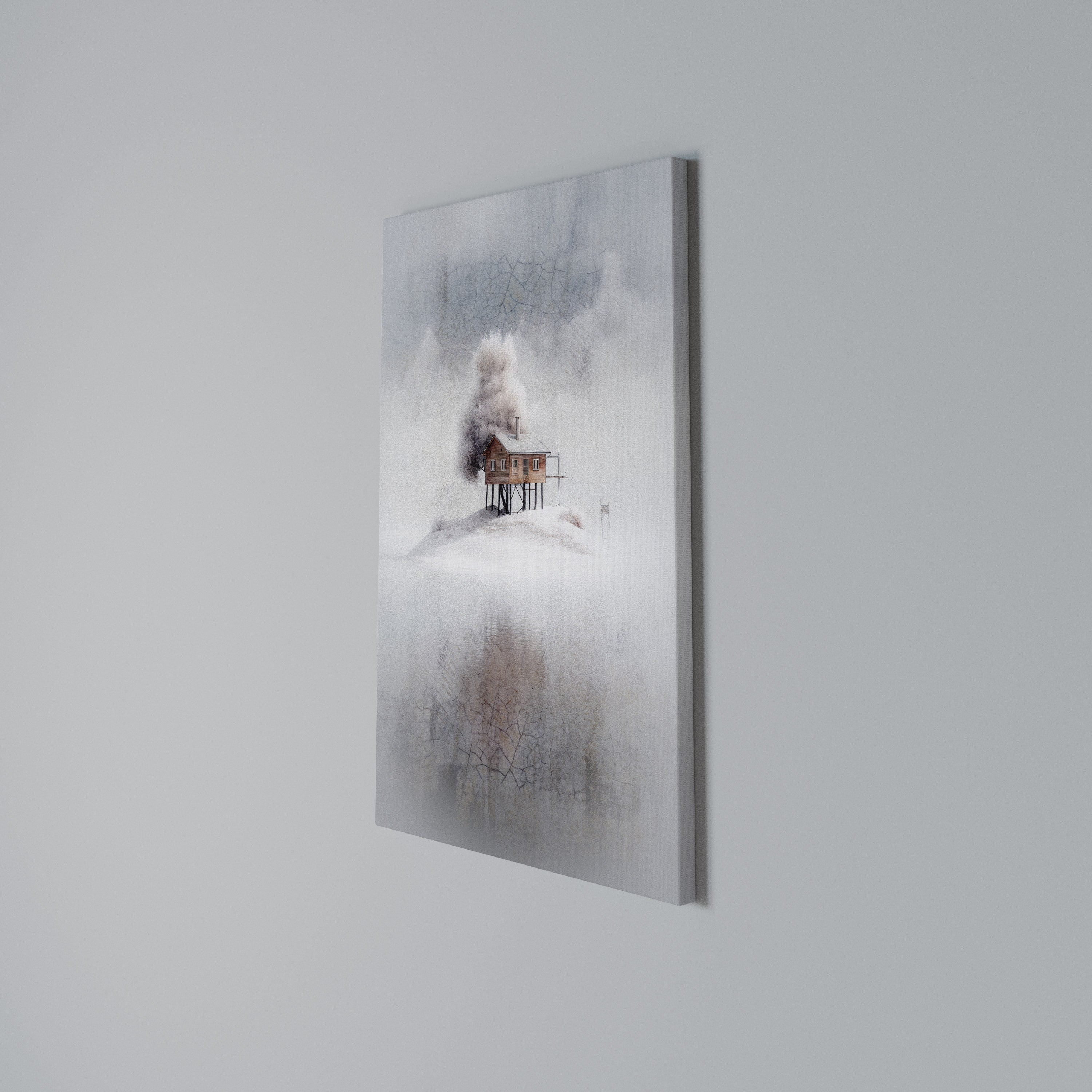 SILENT CABIN Vertical Canvas Print