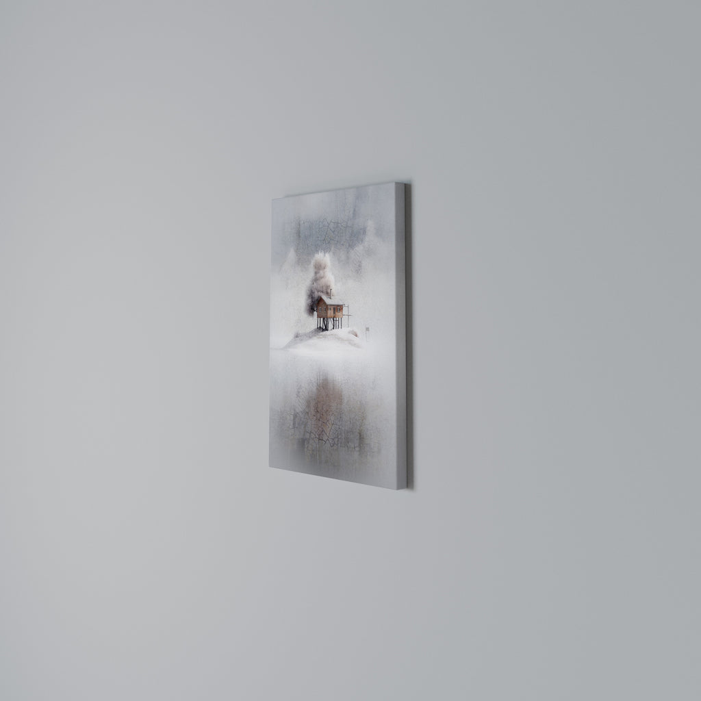 SILENT CABIN Vertical Canvas Print