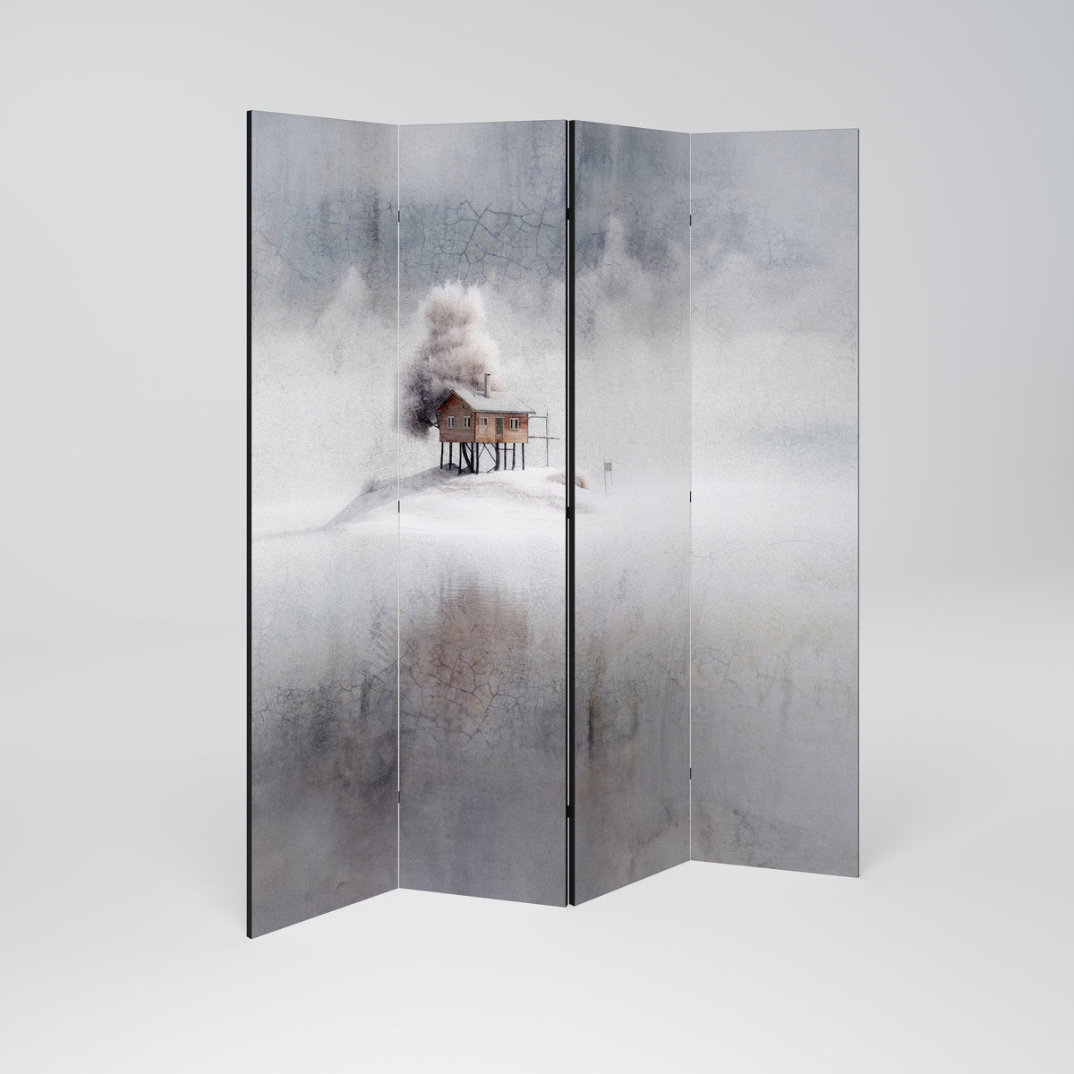 SILENT CABIN 4-Panel Room Divider