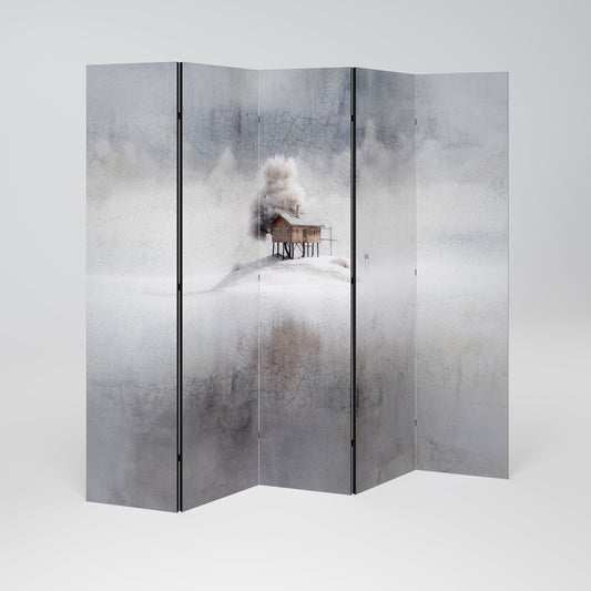 SILENT CABIN Decorative 5-Panel Room Divider