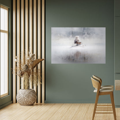 SILENT CABIN Peel and Stick Horizontal Poster