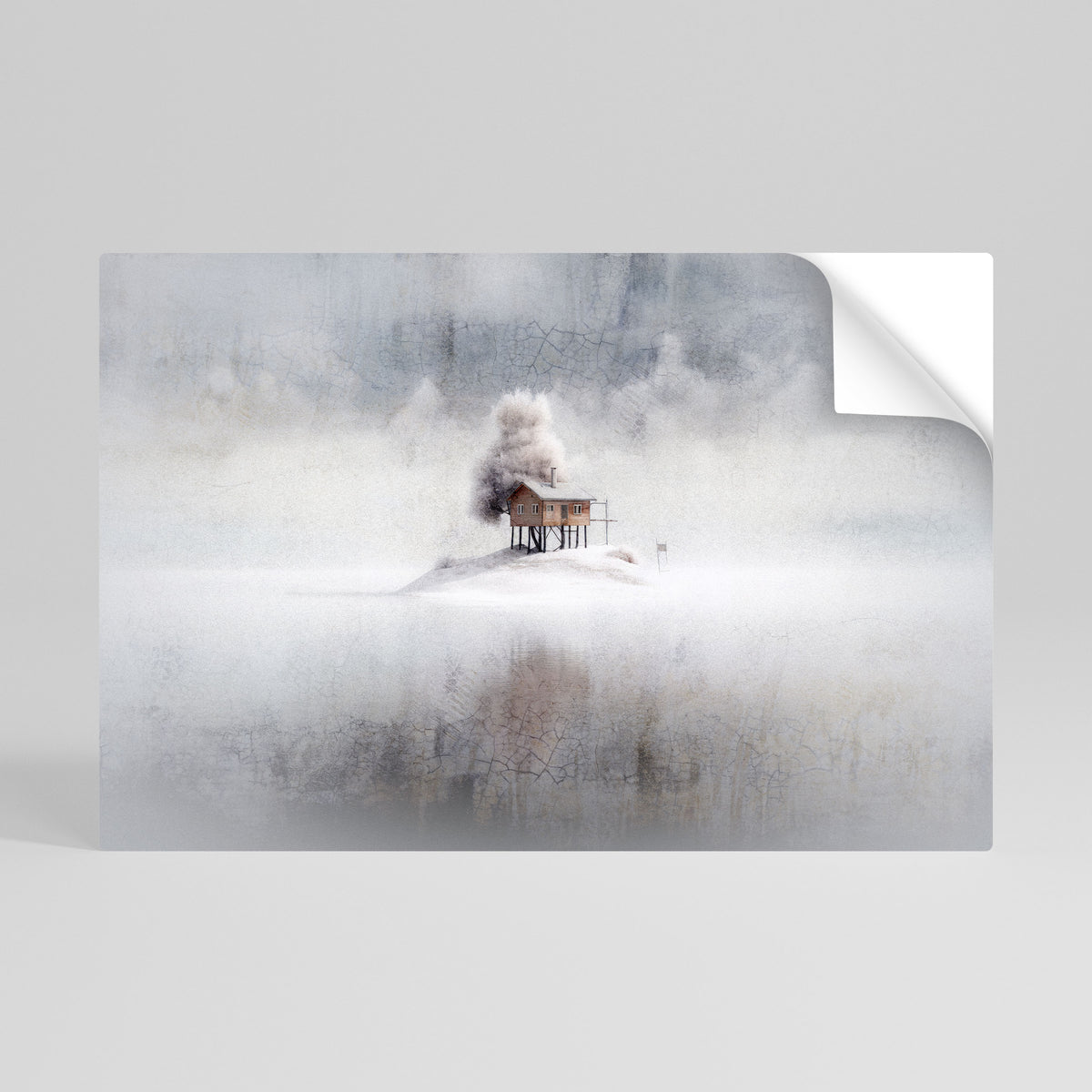 SILENT CABIN Självhäftande Horisontell Poster