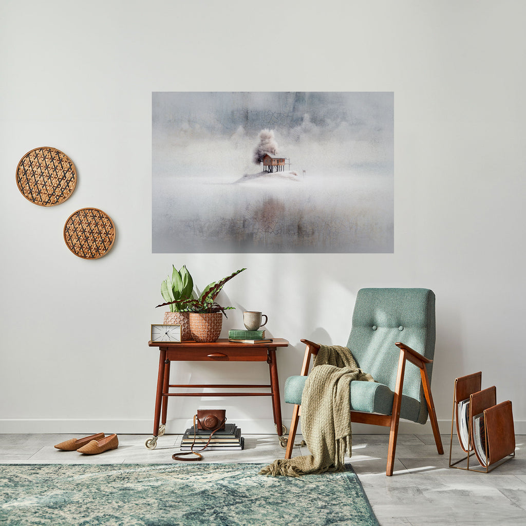 TYST STUGA, självhäftande poster