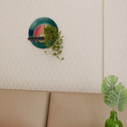 FRUIT POWER Rund konsthylla i svart finish