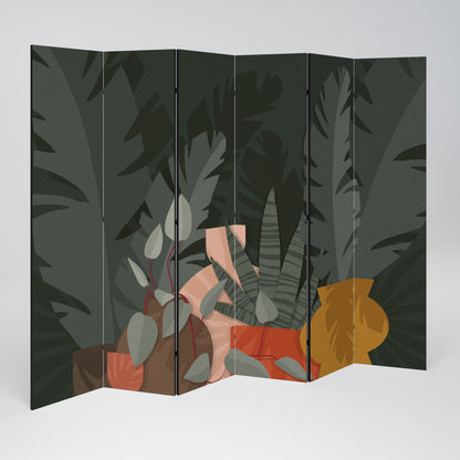 TROPICAL COMPOSITION Rumsavdelare 6 paneler