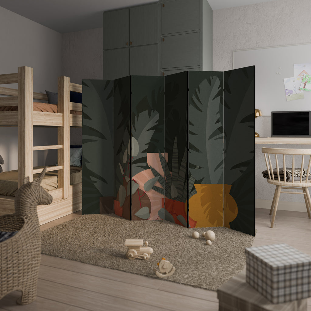 TROPICAL COMPOSITION Rumsavdelare 6 paneler