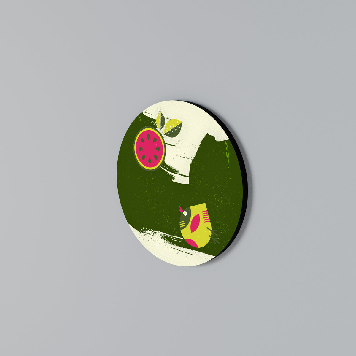FRUITFUL SWIRLS Rund väggdekor