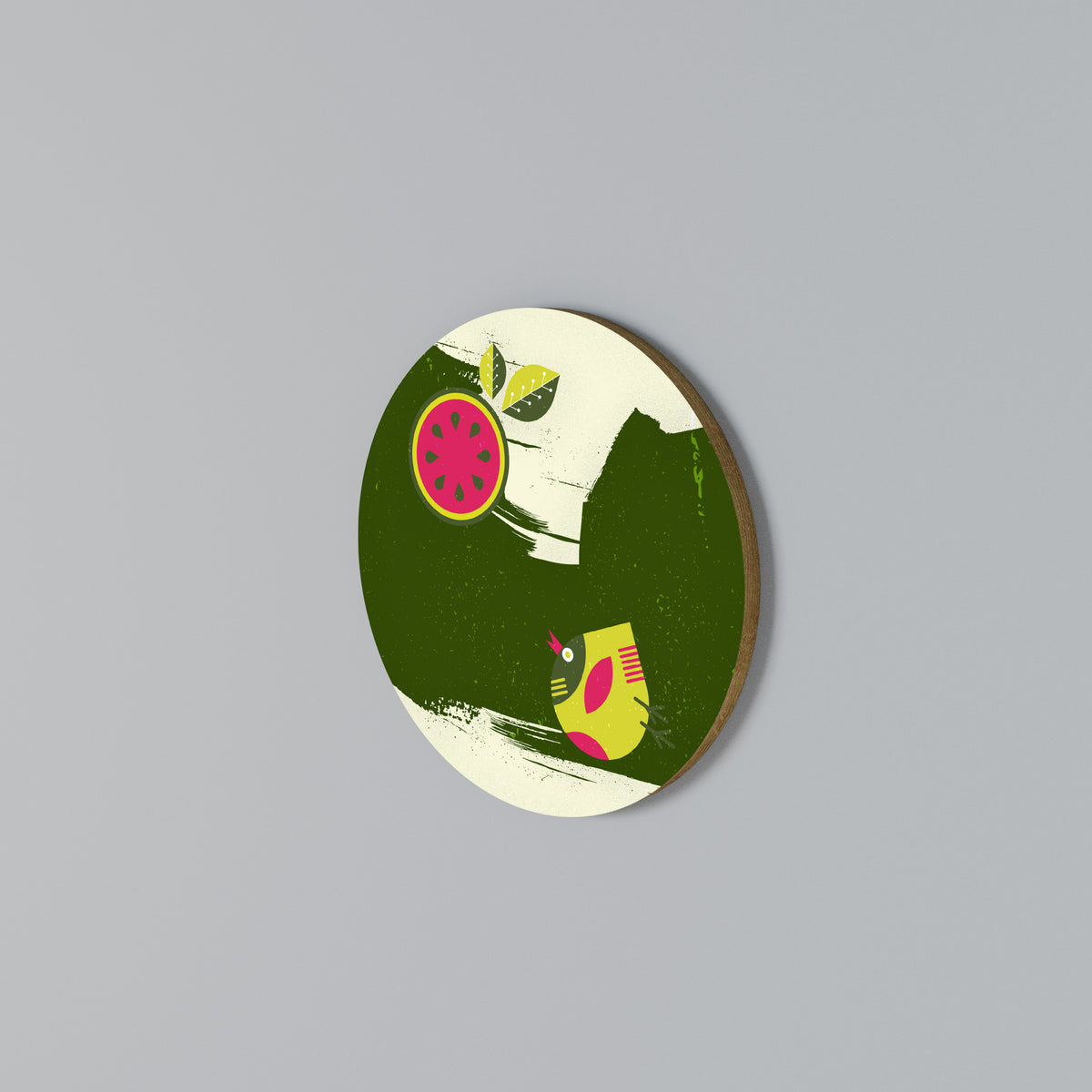 FRUITFUL SWIRLS Rund väggdekor