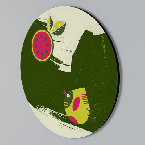 FRUITFUL SWIRLS Rund väggdekor