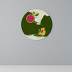 FRUITFUL SWIRLS Round Wall Art