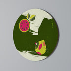 FRUITFUL SWIRLS Round Wall Art