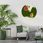 FRUITFUL SWIRLS Round Wall Art