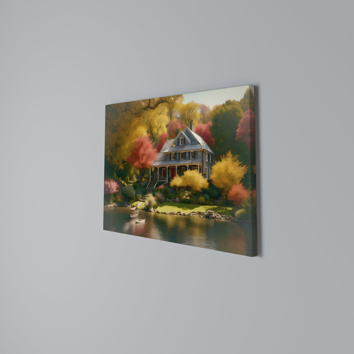 ENCHANTED AUTUMN REFUGE Horizontal Canvas Print