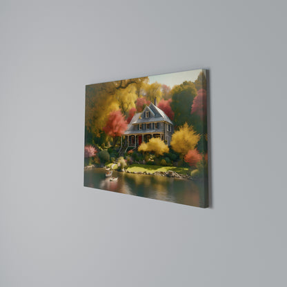 ENCHANTED AUTUMN REFUGE Horizontal Canvas Print