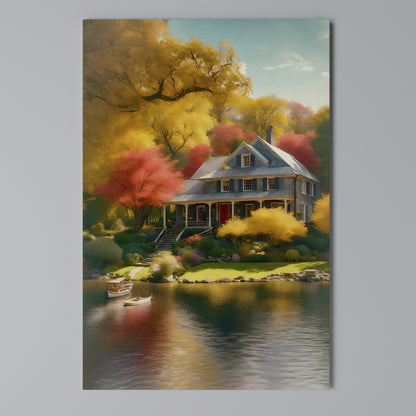 ENCHANTED AUTUMN REFUGE Vertical Canvas Print