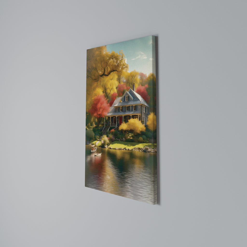 ENCHANTED AUTUMN REFUGE Vertical Canvas Print