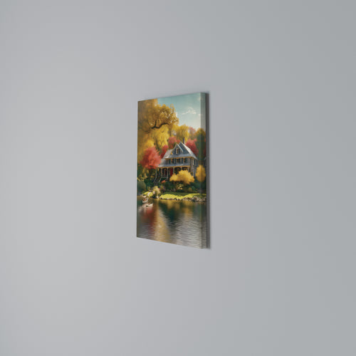 ENCHANTED AUTUMN REFUGE Vertical Canvas Print
