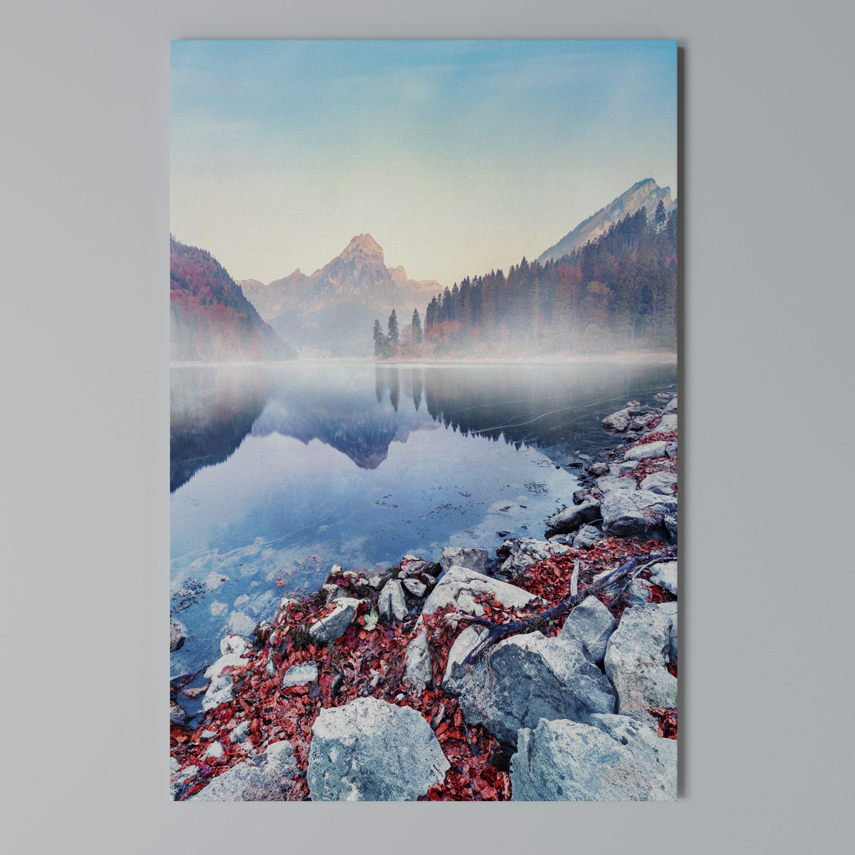 TRANQUIL WATERSCAPE Vertical Canvas Print