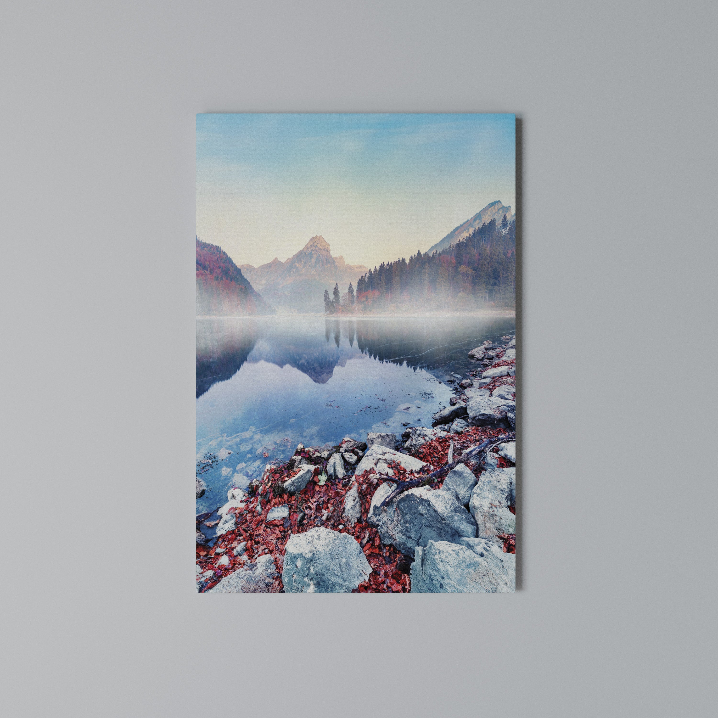 TRANQUIL WATERSCAPE Vertical Canvas Print
