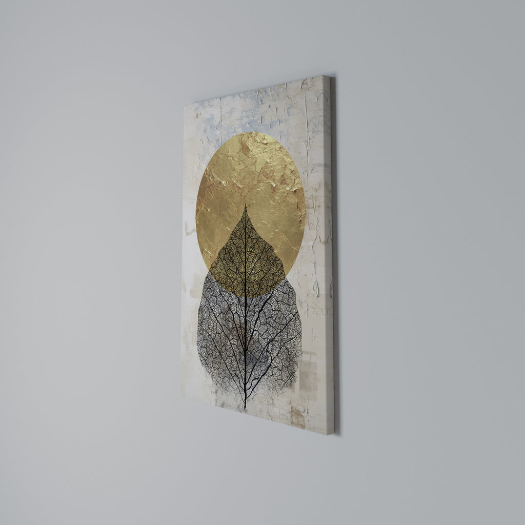 GOLD NERVATIO Vertical Canvas Print