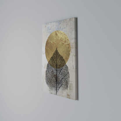 GOLD NERVATIO Vertical Canvas Print