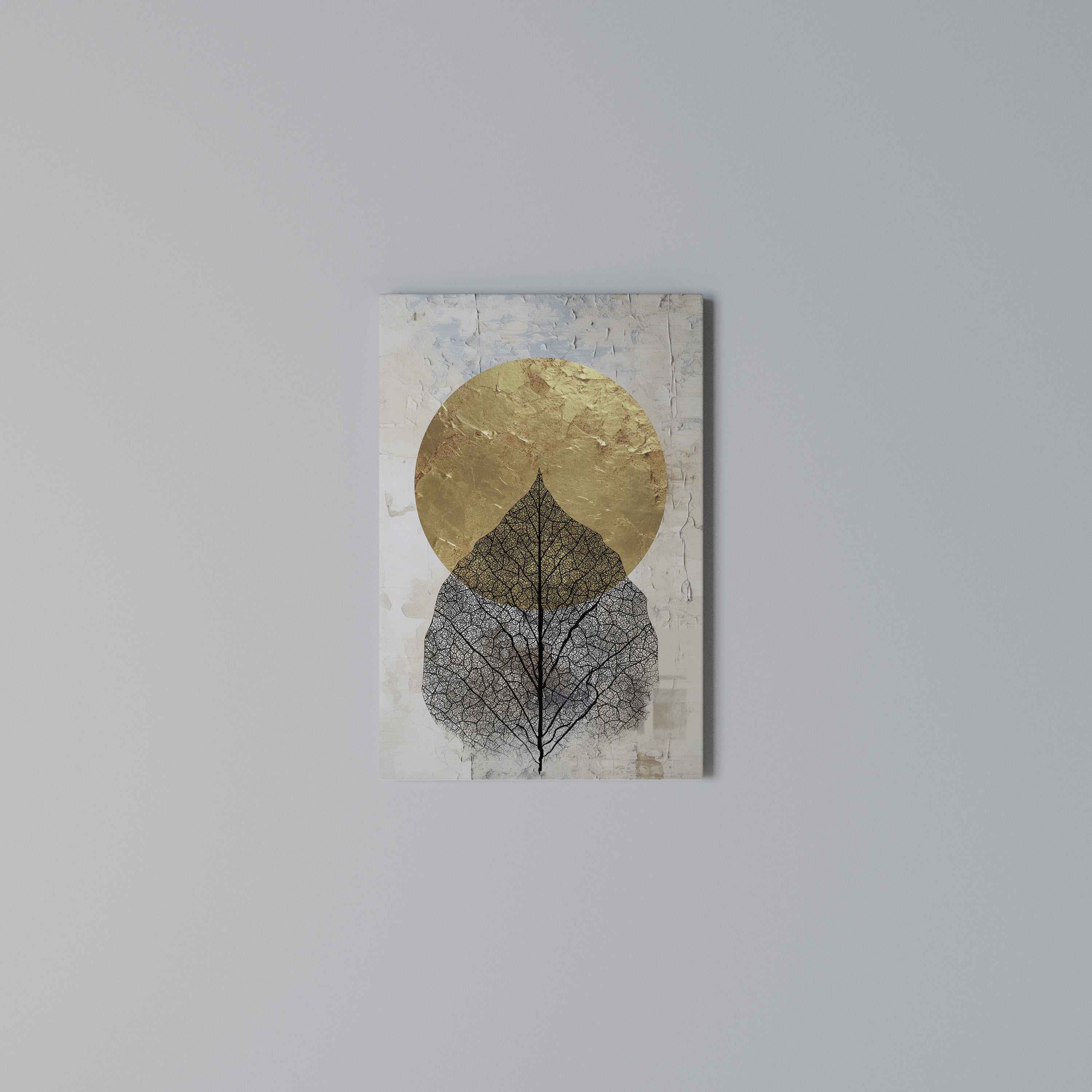 GOLD NERVATIO Vertical Canvas Print