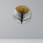 LONELY TREE Round Wall Art