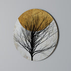LONELY TREE Round Wall Art