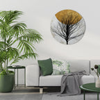 LONELY TREE Round Wall Art