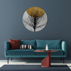 LONELY TREE Round Wall Art