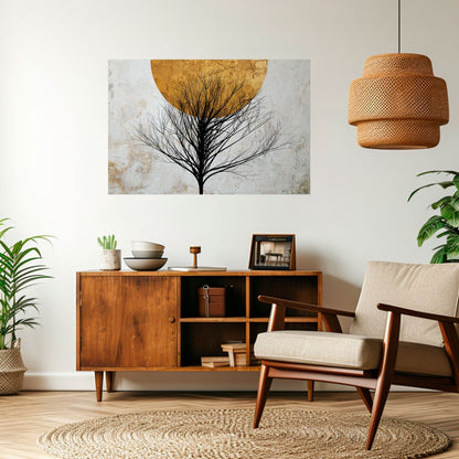 LONELY TREE horisontell affisch med självhäftande motiv