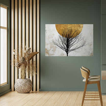 LONELY TREE horisontell affisch med självhäftande motiv
