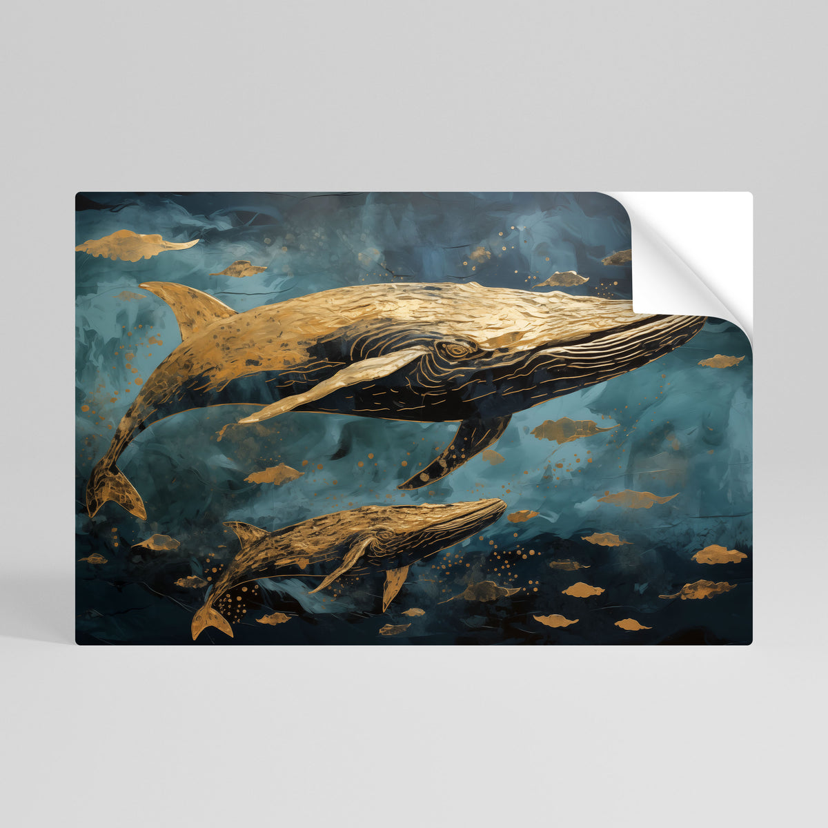 WHALE SONG SYMPHONY Självhäftande Horisontell Poster