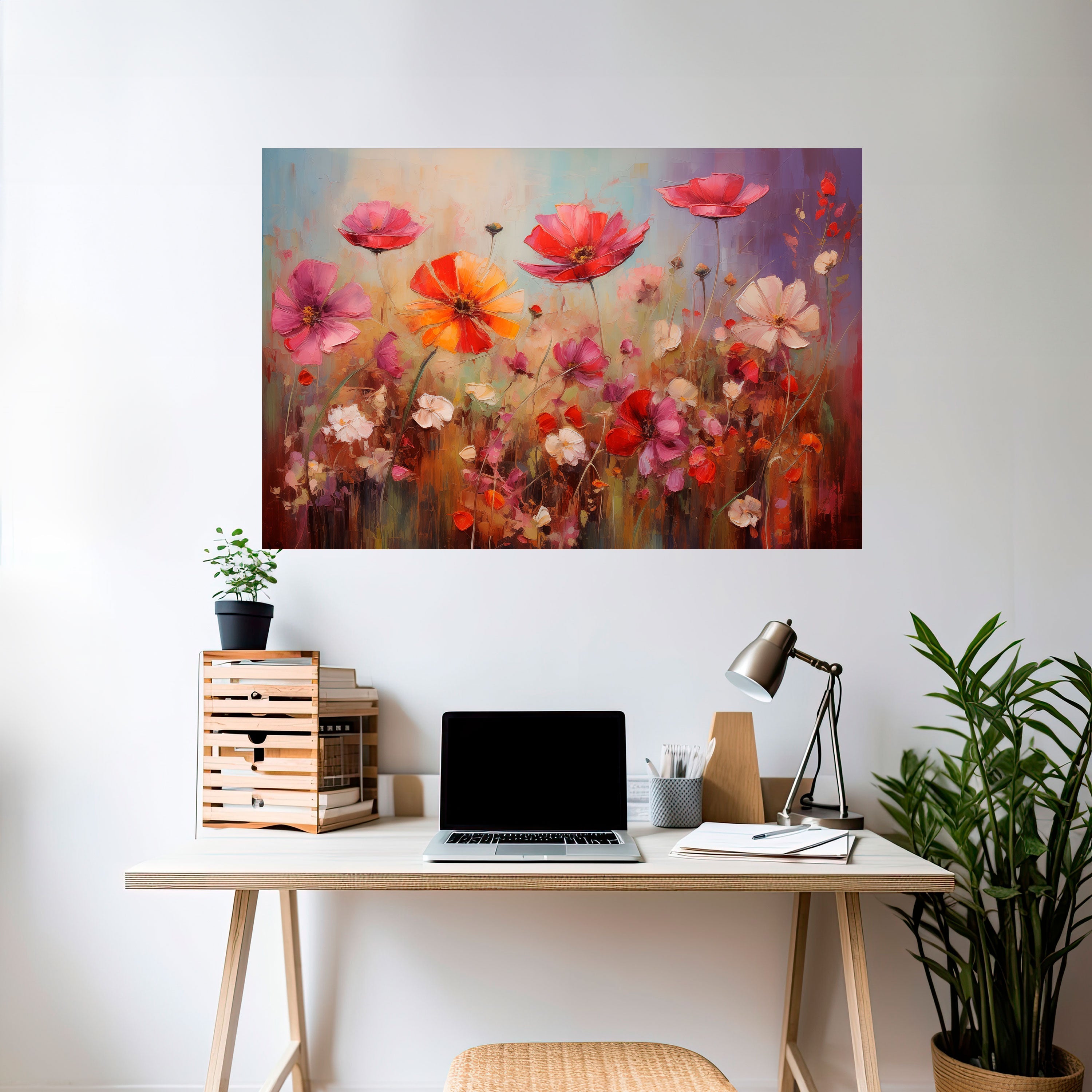 GARDEN DAYDREAM horisontell poster med självhäftande tapet