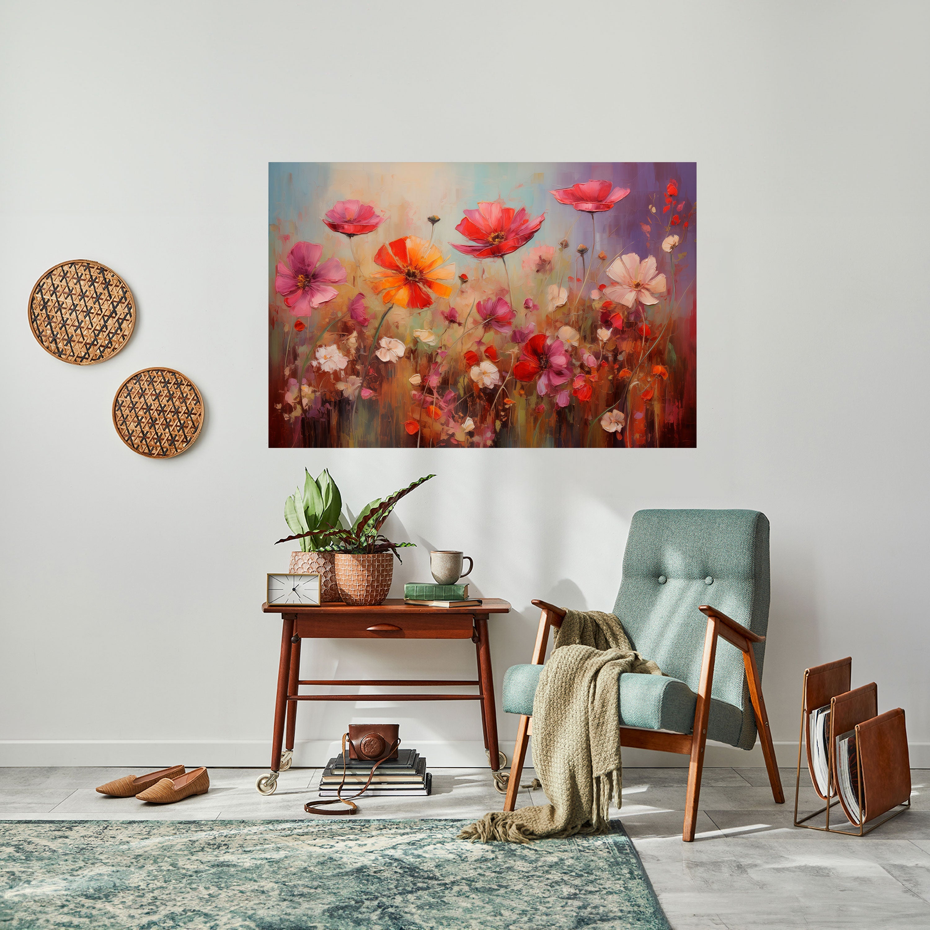 GARDEN DAYDREAM horisontell poster med självhäftande tapet