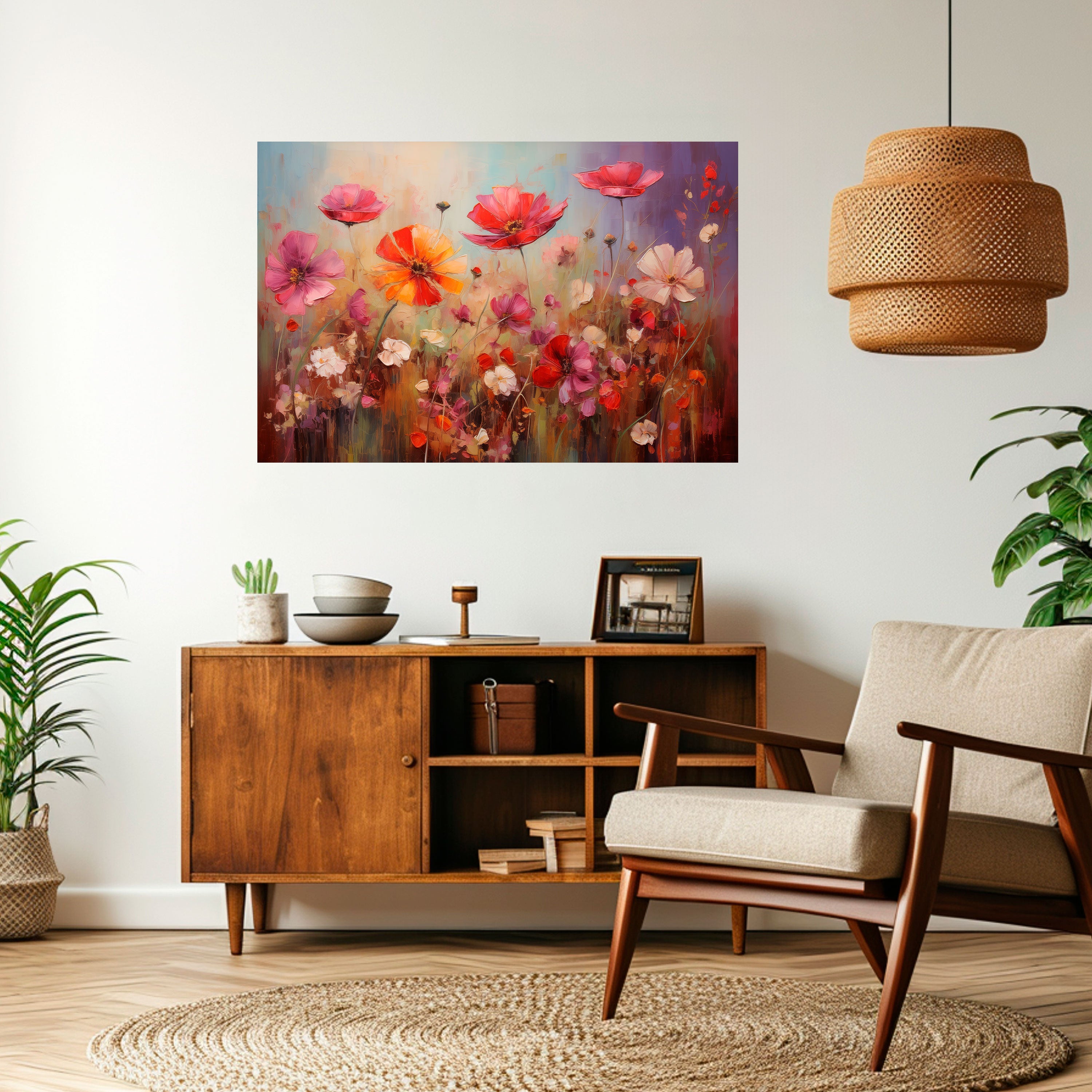 GARDEN DAYDREAM horisontell poster med självhäftande tapet