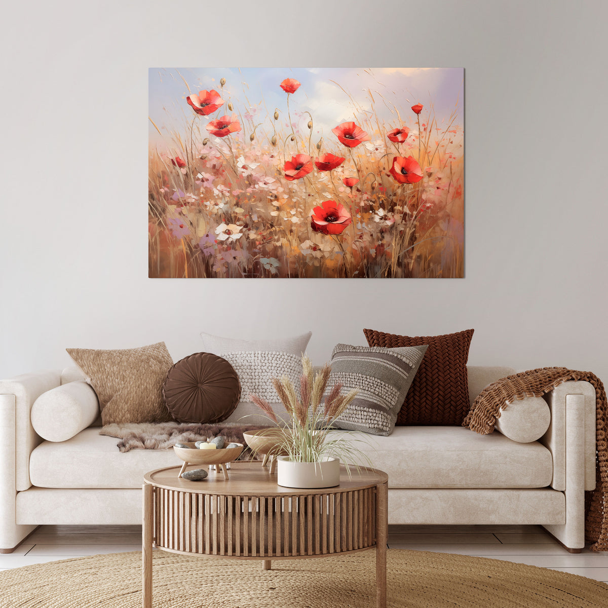 POPPY DREAMSCAPE Horizontal Canvas Print