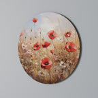 POPPY DREAMSCAPE Round Wall Art