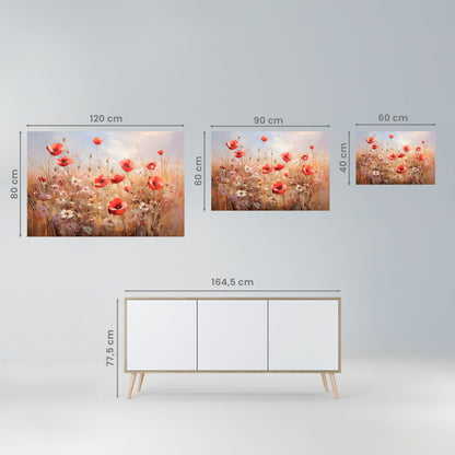 VALLMO DRÖMLANDSKAP horisontell poster med självhäftande mönster