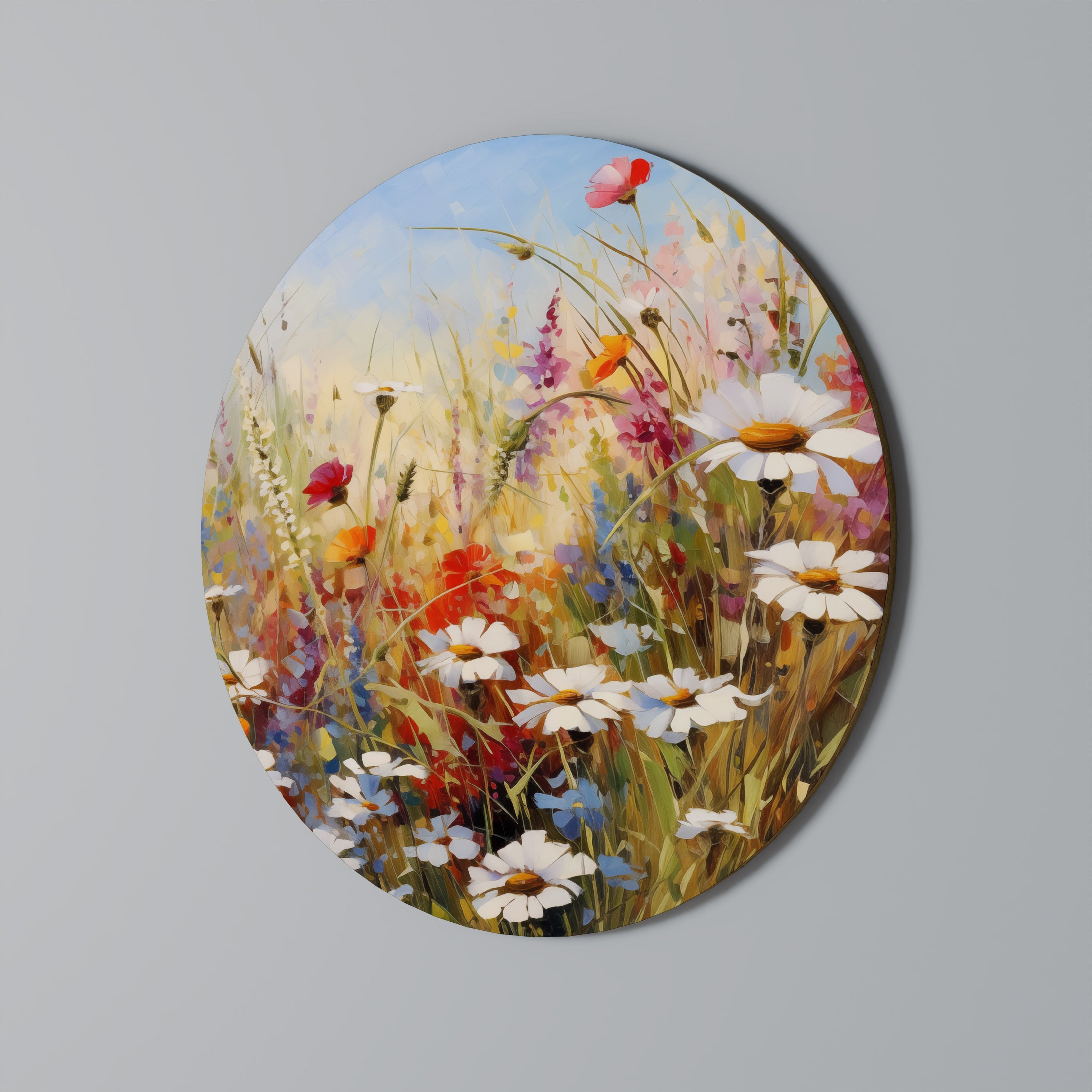 DAISY DAYDREAMS Round Wall Art