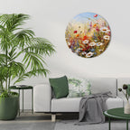DAISY DAYDREAMS Round Wall Art