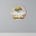 GOLDEN WINTER Round Wall Art
