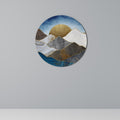 SHEEN OF PEAKS Round Wall Art