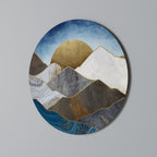 SHEEN OF PEAKS Round Wall Art
