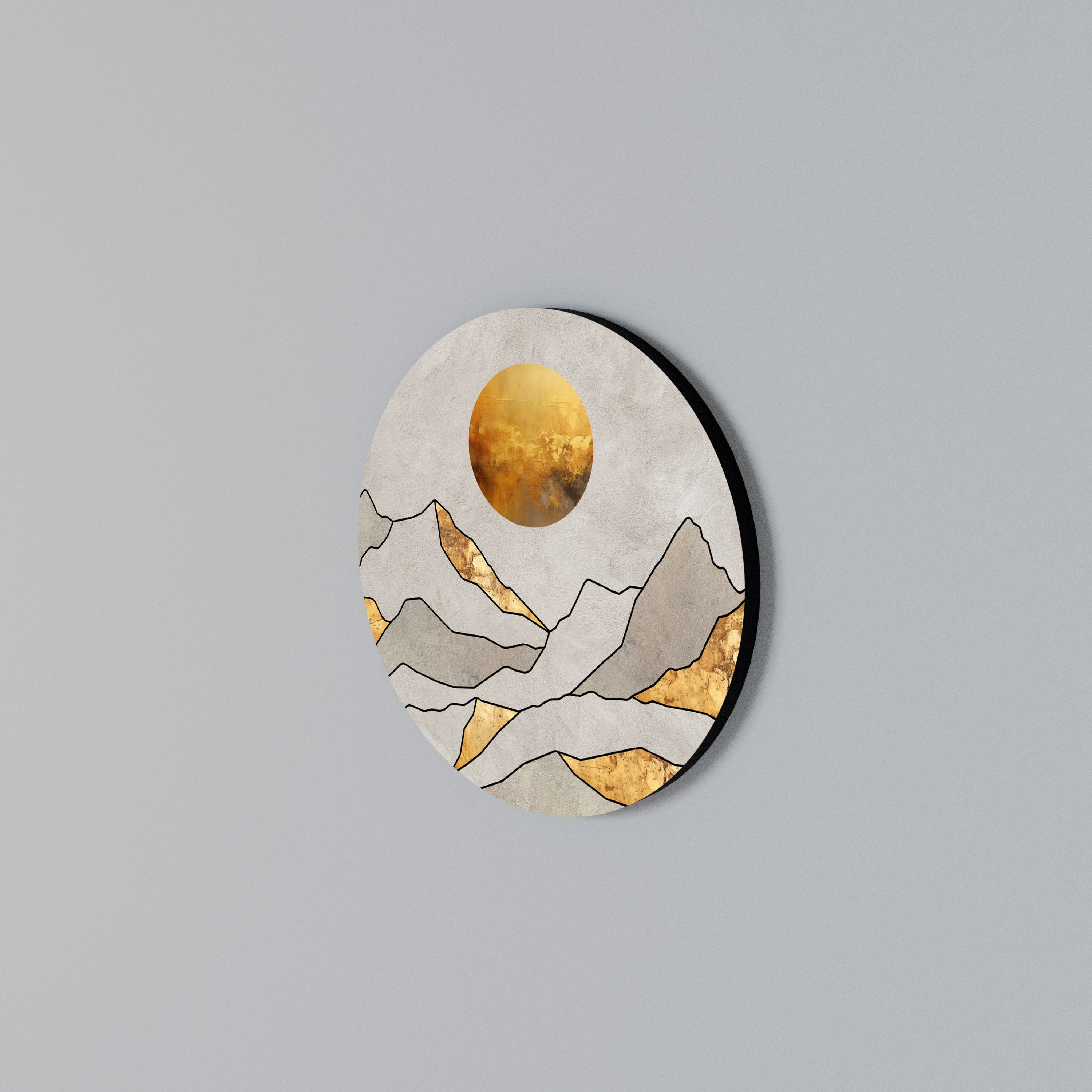 SUNNY BLAZE Round Wall Art