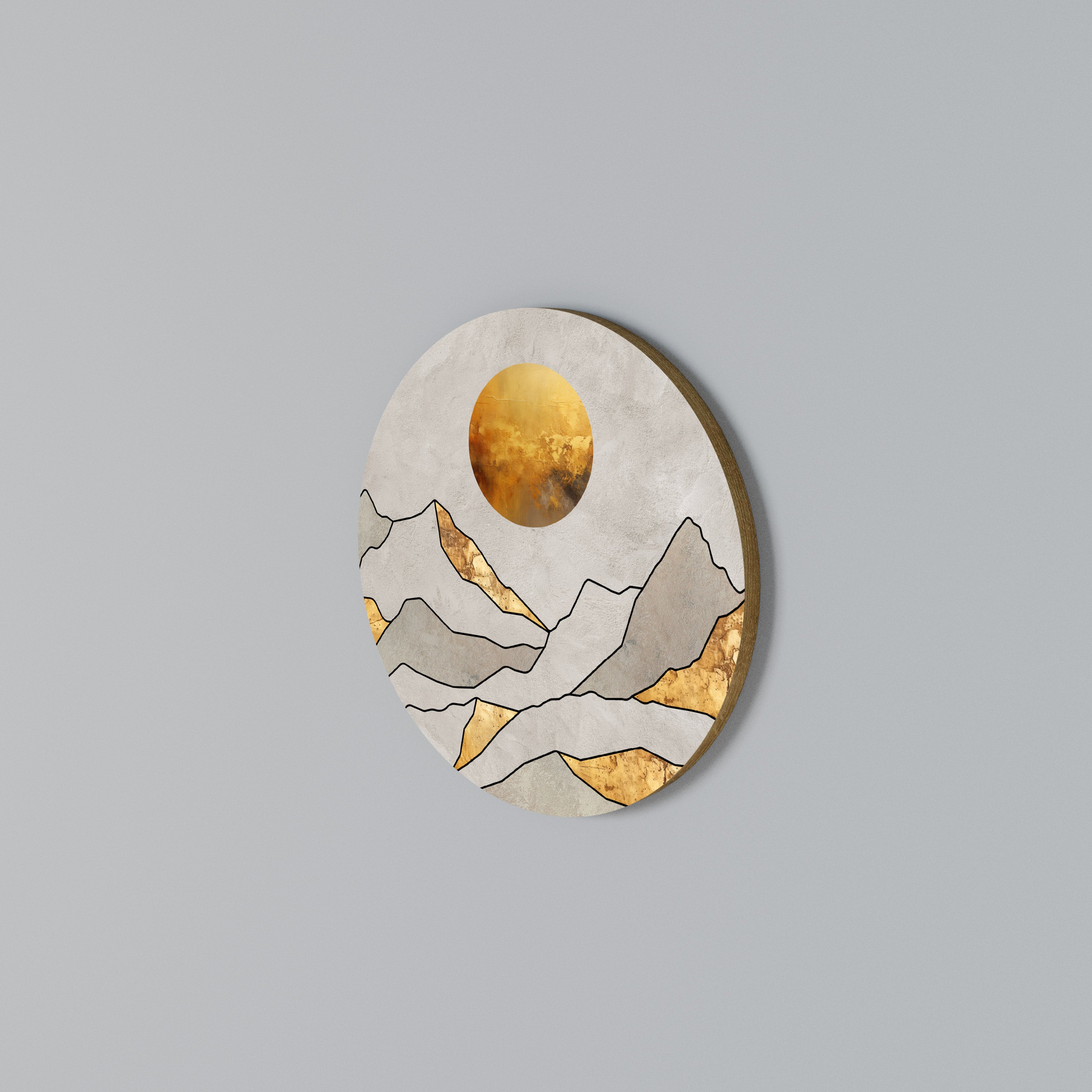 SUNNY BLAZE Round Wall Art