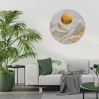 SUNNY BLAZE Round Wall Art