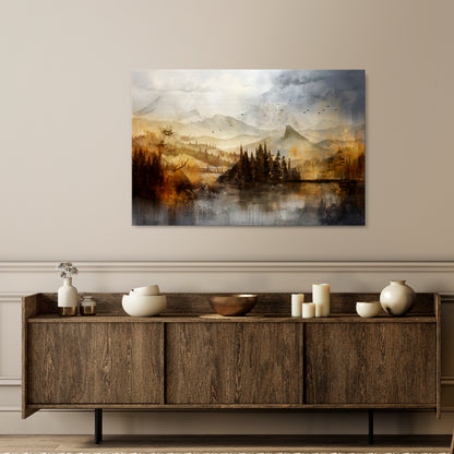 AUTUMN AURA Horizontal Canvas Print