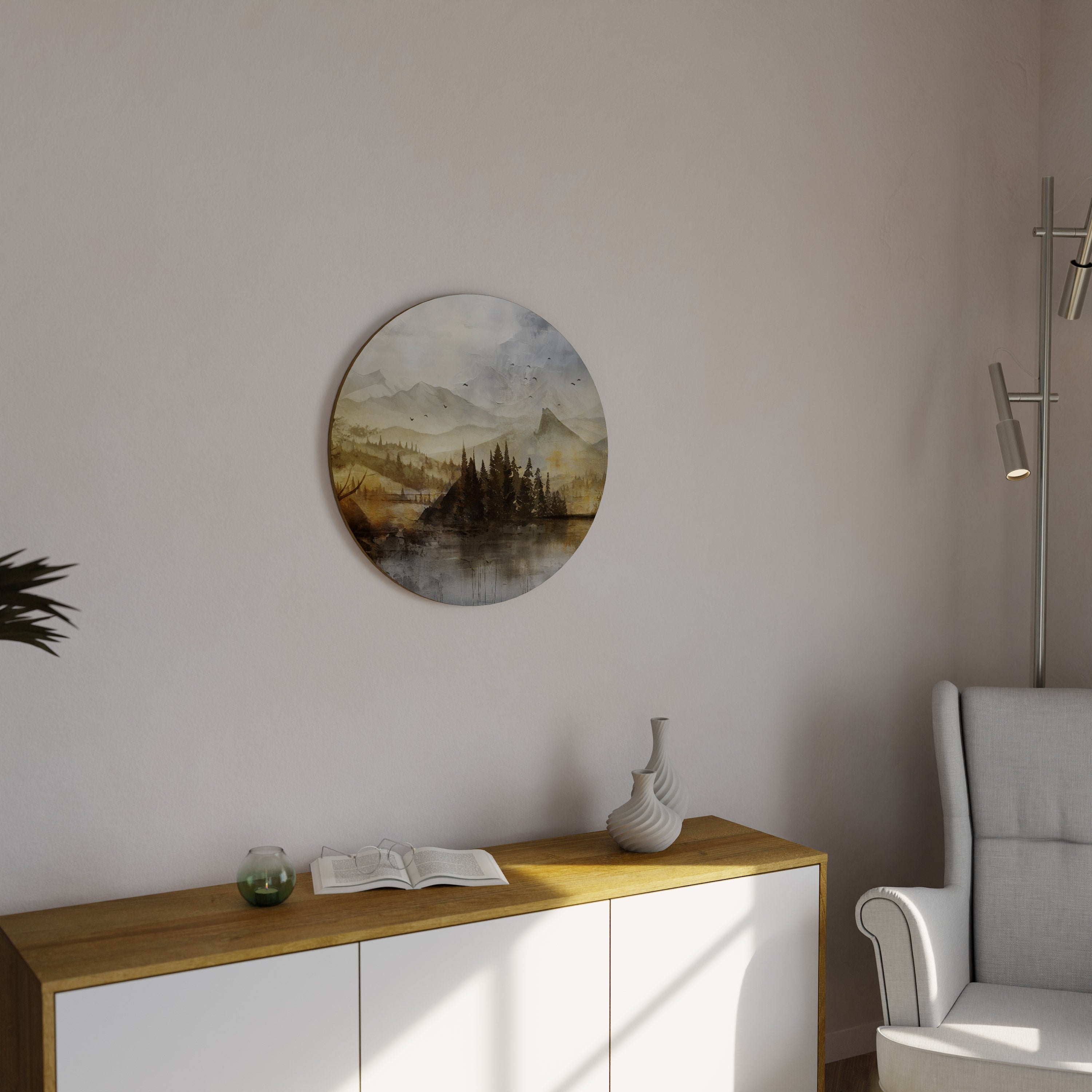 AUTUMN AURA Round Wall Art